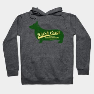 Welsh Corgi Athletic Jersey Hoodie